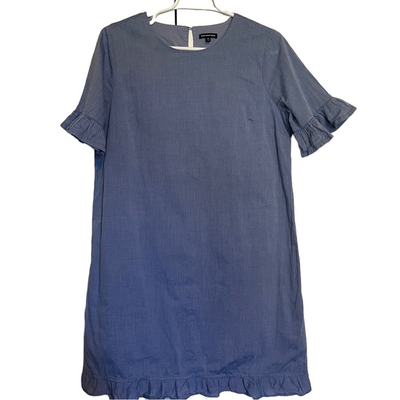 Who What When -Blue Jean light  Chambray Shift Dress 
Womens Size M -Oversized - Picture 1 of 6